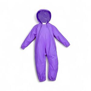 NWOT Splashy Children's Purple Rain & Mud One Piece Waterproof Suit Little Girls